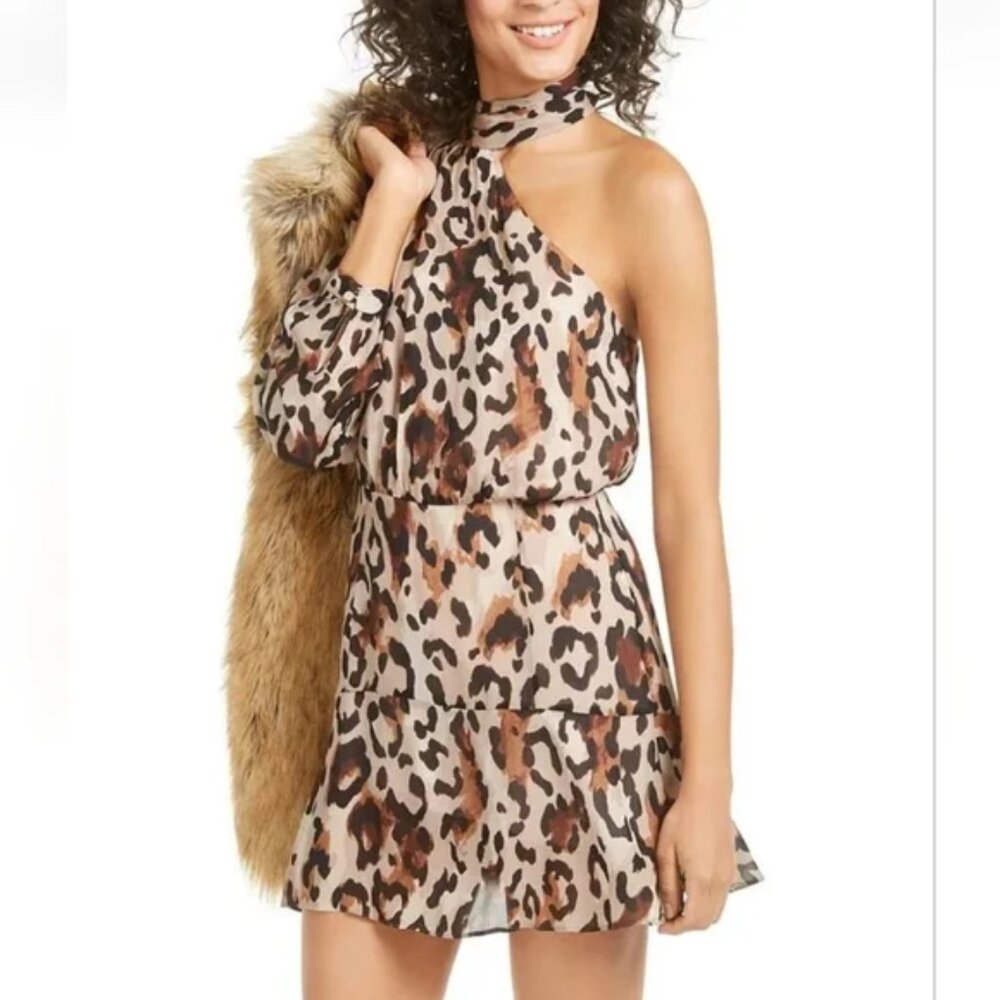 Rachel Zoe  Fergie One-Shoulder Mini Dress